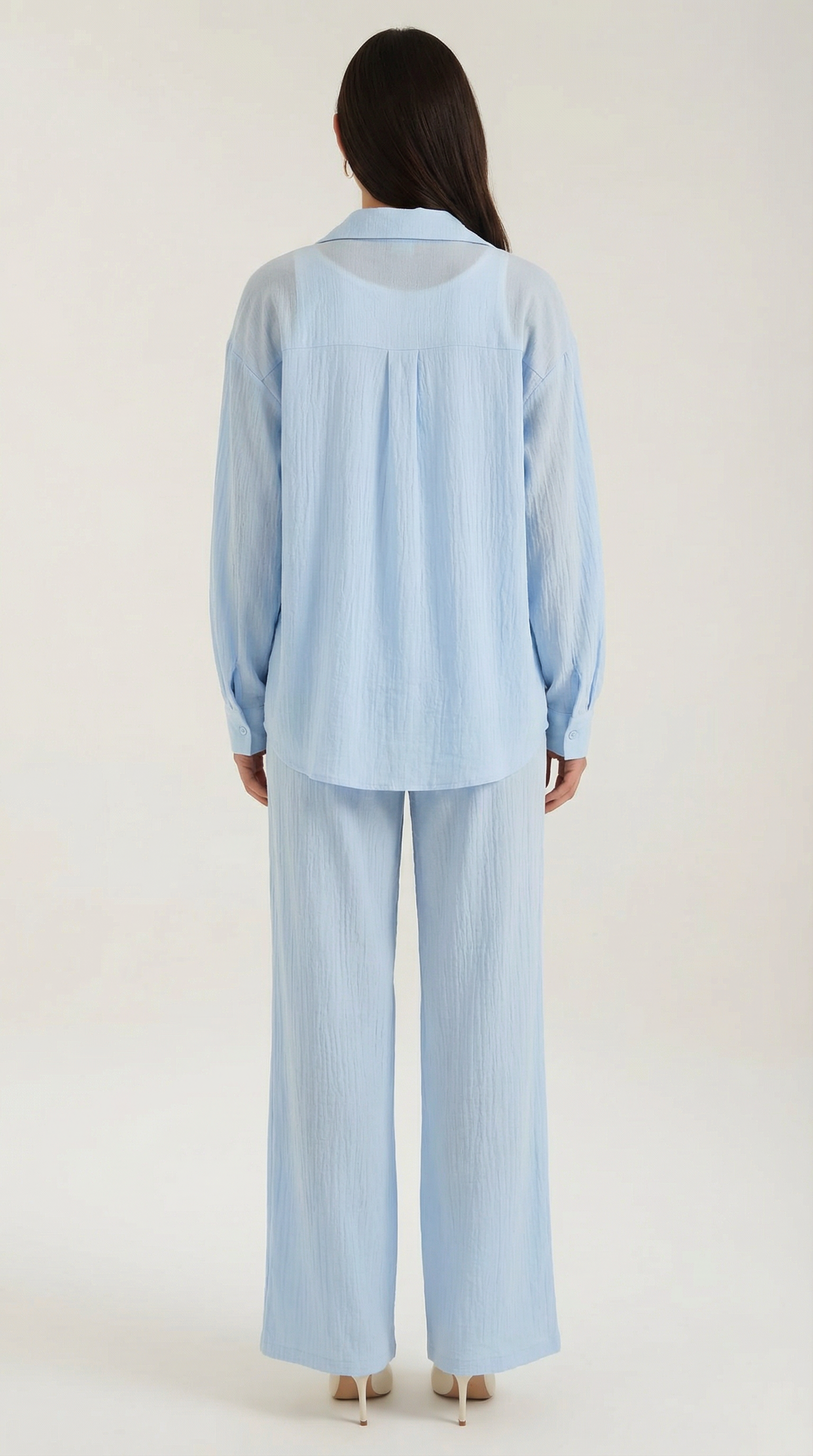 Amber Hemd- & Hosen-Set mit Knopfleiste