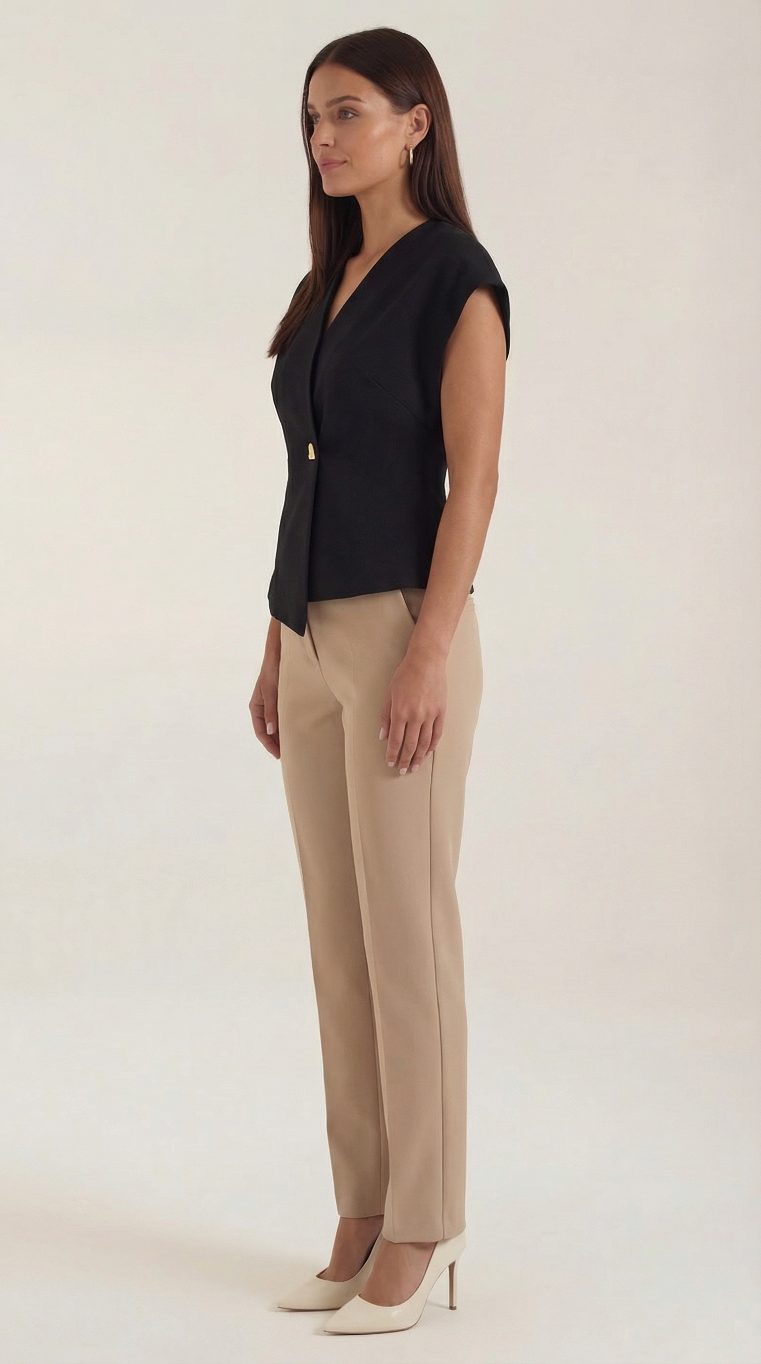 Amy Bluse mit V-Ausschnitt