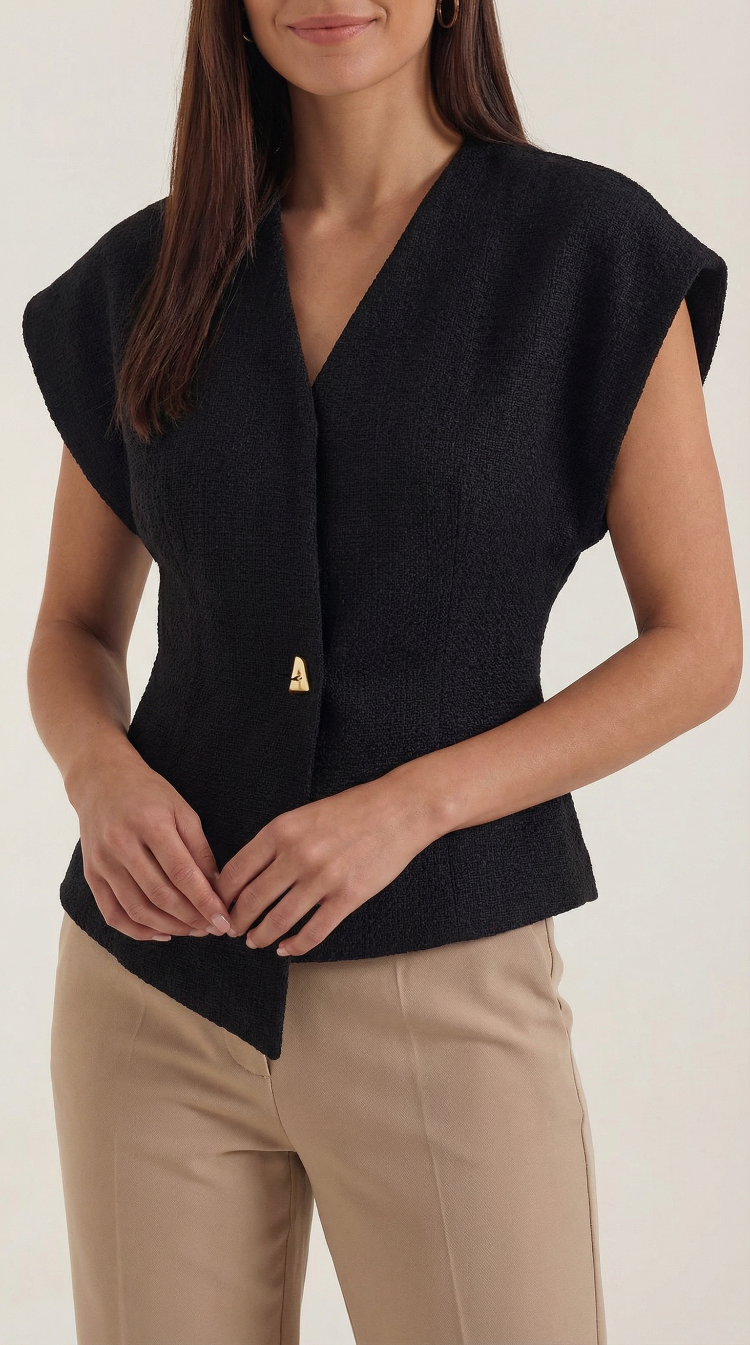 Amy Bluse mit V-Ausschnitt