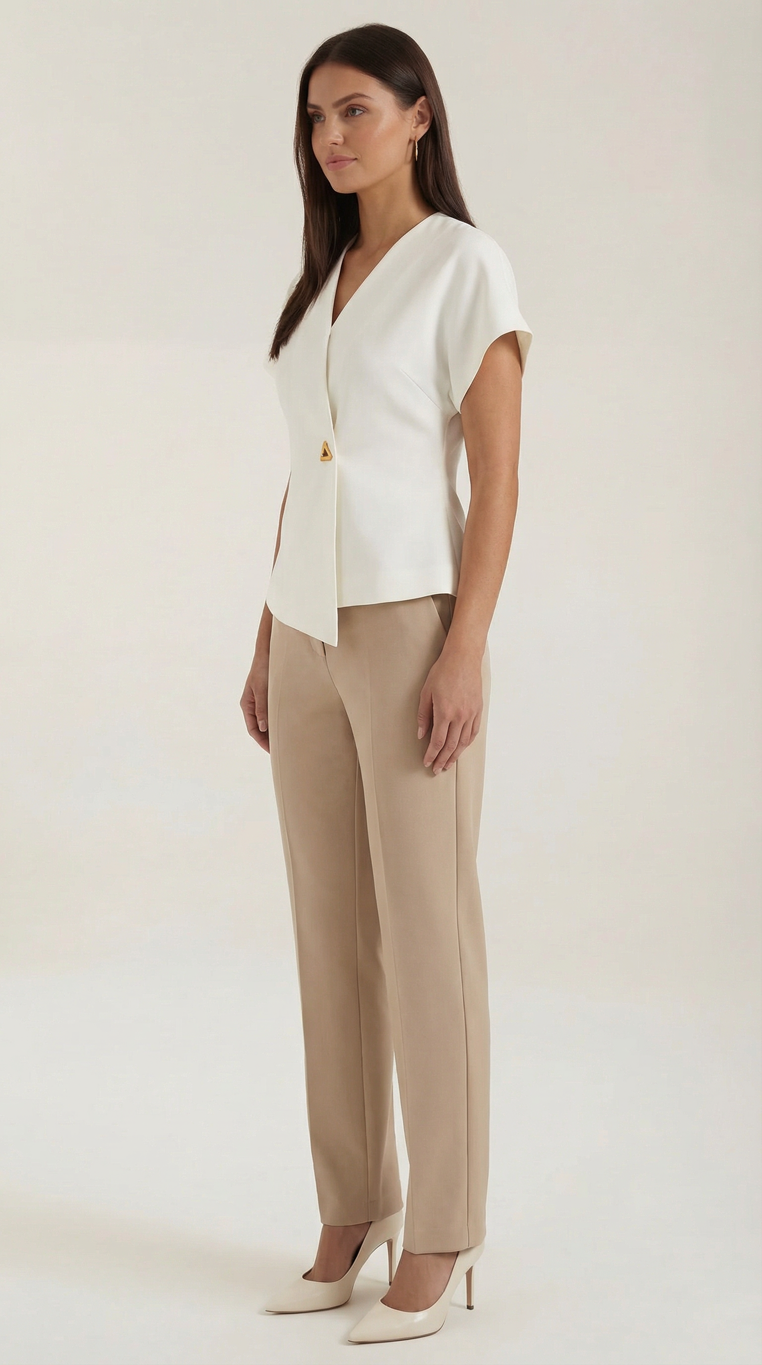 Amy Bluse mit V-Ausschnitt