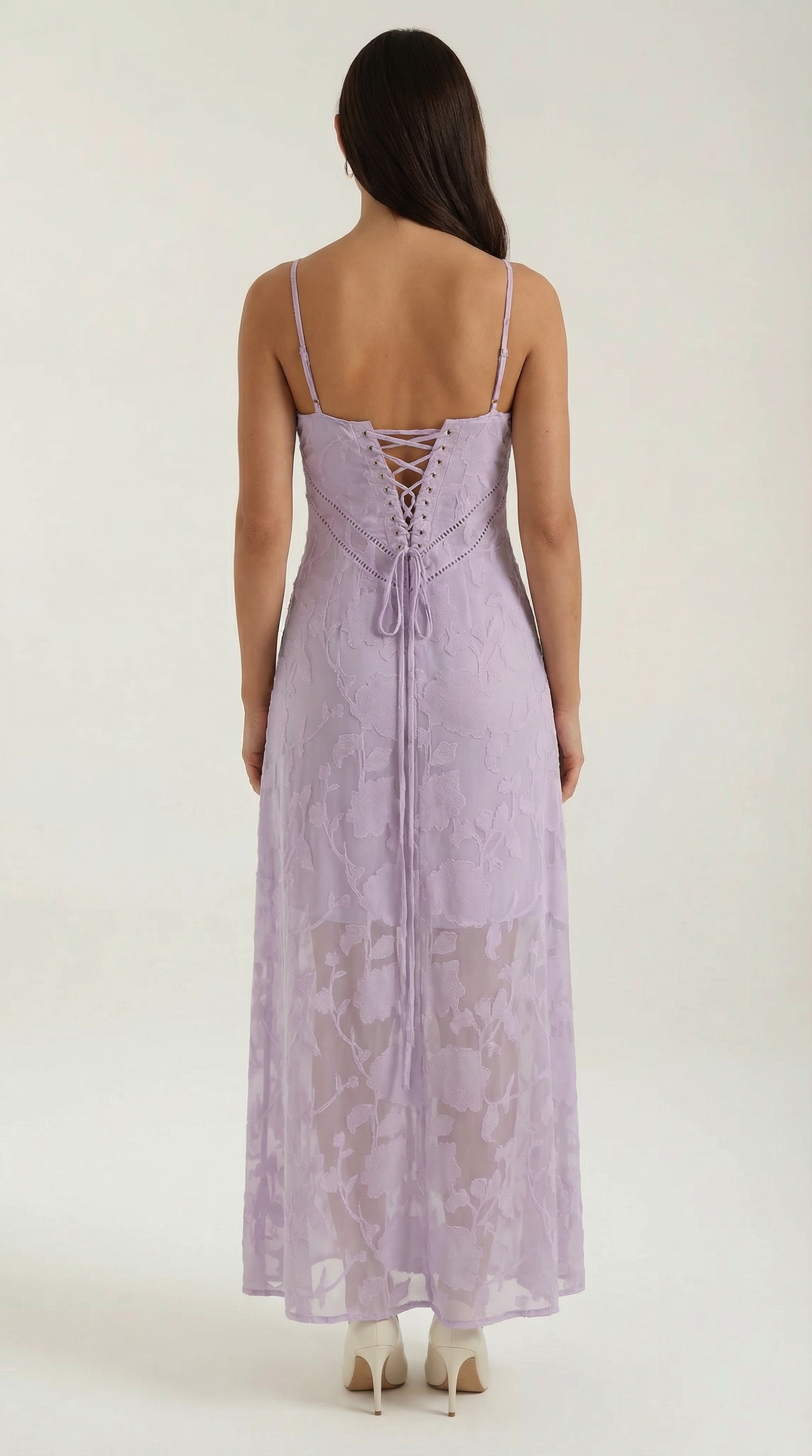 Arabelle Spitzen-Maxikleid